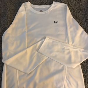 Under Armour White Long Sleeve performance shirt